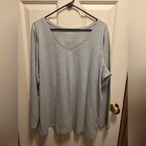 Lane Bryant Gray Long Sleeve Tee GUC